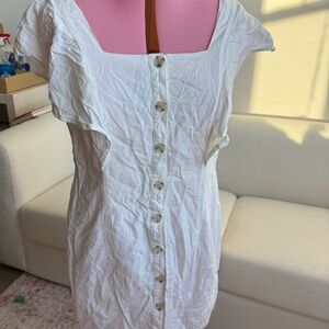 a.n.a White Button-Front Ruffle Sleeve Blouse